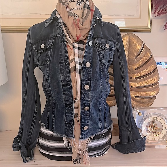 Blank NYC Jackets & Blazers - Trendy BlankNYC jean jackets in deep dark blue denim